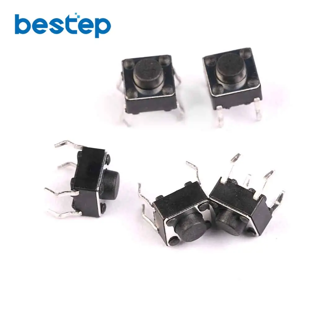

100PCS Tactile Tact Mini Push Button Switch Micro Switch 6*6*5mm Momentary
