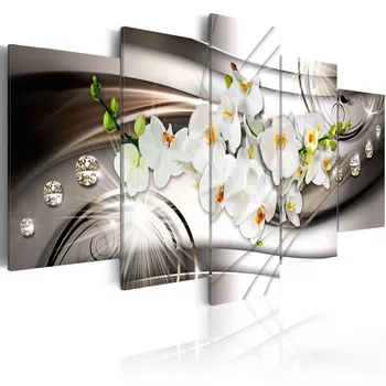 

5D Diy Diamond Crystal Cross Stitch Home Decor 3D Full Square Diamond Embroidery 5pc / Flowers JCC
