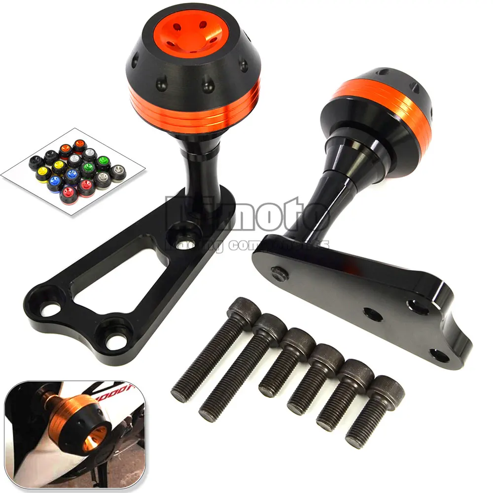 

FS-YA002-OR Motorcycle CNC Crash Pads Frame Sliders Protector For Yamaha yzf r25 2013-2015 Yzf R3 2015