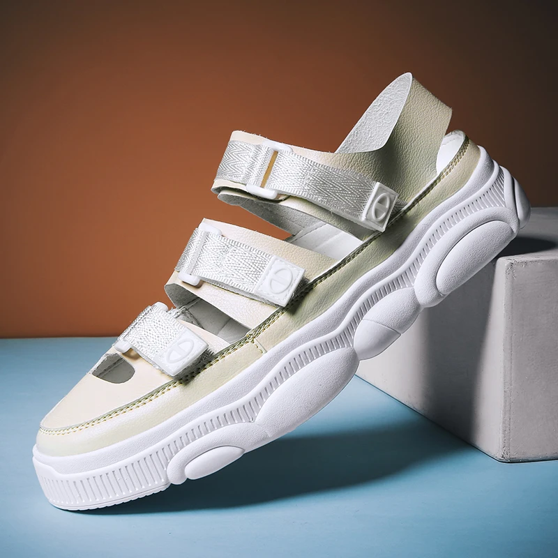 

Summer Hollow Breathable Casual Shoes Men Black Youth Fashion Mens Leather Sneakers Wearable Flat Walking Shoes Brand Men Shoes