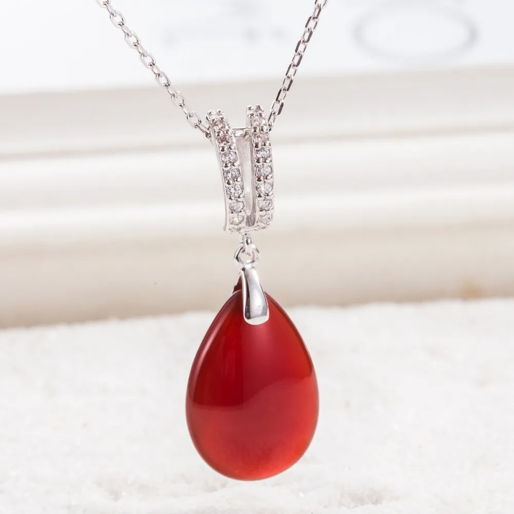 Подвеска из серебра 925 пробы с черным агатом серебра|pendant with stone|pendant 925pendant jewelry |