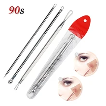 Набор инструментов для удаления угрей черная головка игла для удаления прыщей моль точечный инструмент для удаления дефектов кожи пылесос красота уход за кожей