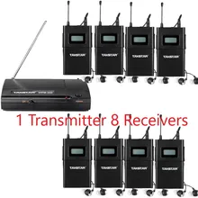 Takstar сценическая система монитора Беспроводная система WPM-200 в ухо монитор система 1 передатчик 8 приемников 8 наушники-вкладыши