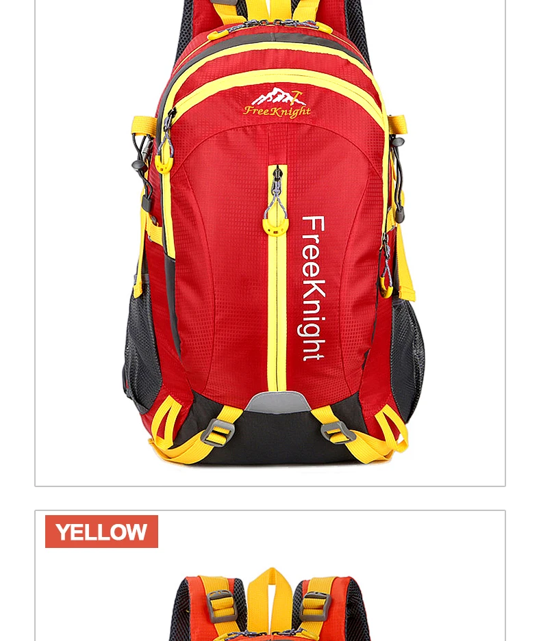 Discount TOPTETN New outdoor bicycle equipment fitness large capacity two-color travel bag hiking waterproof scratch-resistant backpack 3