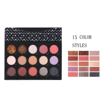

15 colors Eyeshadow Pallete Matte Make Up Earth Palette Glitter Waterproof Lasting Eye Shadow paleta de sombra Makeup Pigmented