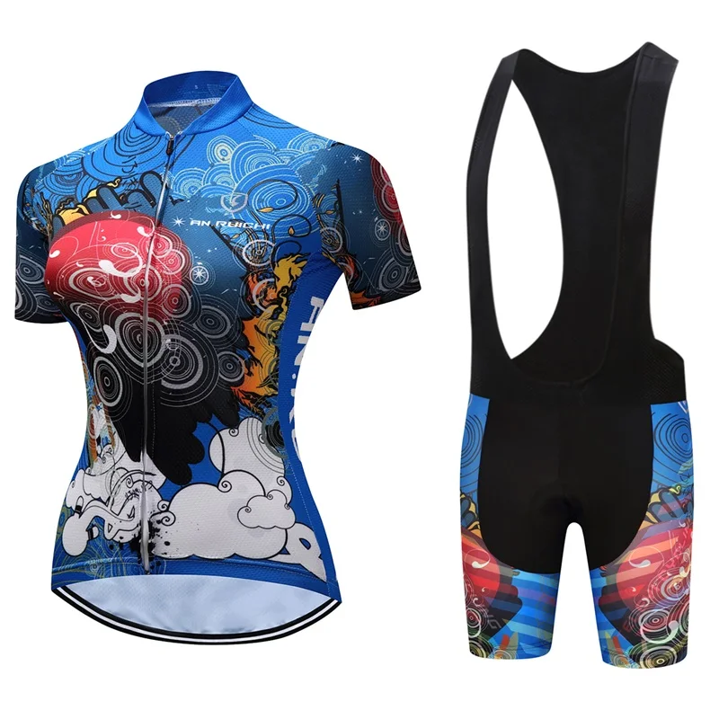 

Fashion Women's Sports Jerseys Female Cycling Jersey High Quality Summer Bike Racing Downhill Clothing Team Bicycle Suits
