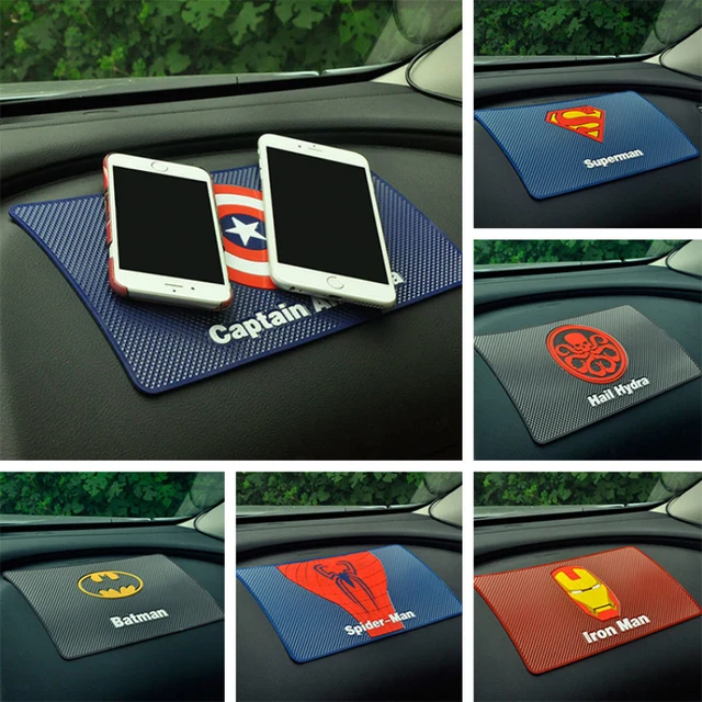 For car mat magic anti non slip mat support mobile Captain American