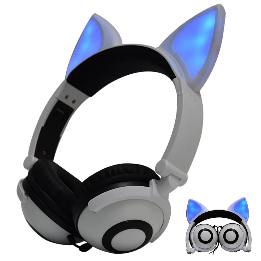 E0071-Kids Glowing Headphone-white