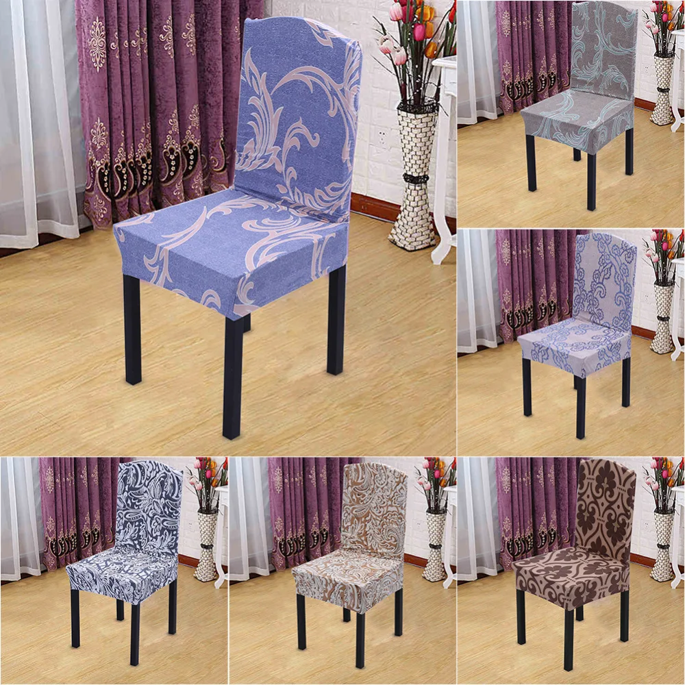 

Universal Spandex Stretch Banquet Slipcovers Dining Room Wedding Party Short Chair Covers