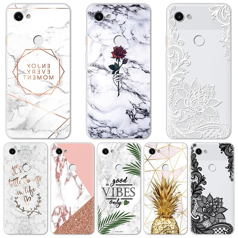 

Marble Case For Google Pixel 3a XL Coque Rubber Silicone Phone Case For Google Pixel 3a TPU Soft Luxury Cover Full Protection