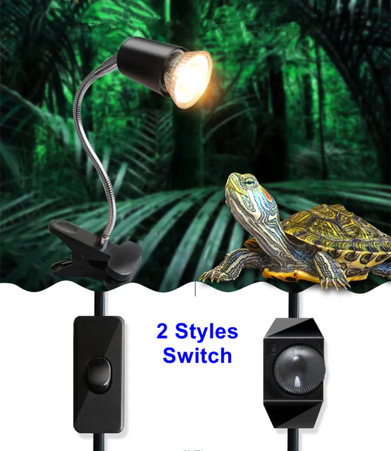 Рептилия Керамика тепла ультрафиолетовых лучей спектров/лампочка "UVA" держатель лампы освещения аквариума E27 цоколь Клип держатель для аквариум для рыб и черепах ящерица обитания