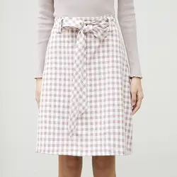 Новый Для женщин короткая юбка Plaidlt 1286 небольшой прозрачный цены не 40 126 юбки