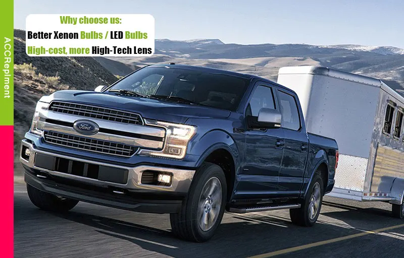 Авто освещение стиль светодиодный головной фонарь для Ford F150 светодиодный фары- сигнал светодиодный H7 hid Биксеноновые линзы ближнего света