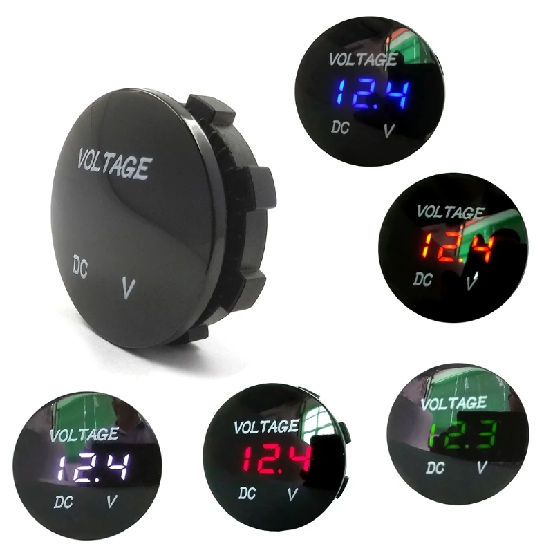 

Car Motorcycle DC5V-48V LED Panel Digital Voltage Meter Display Voltmeter Type2