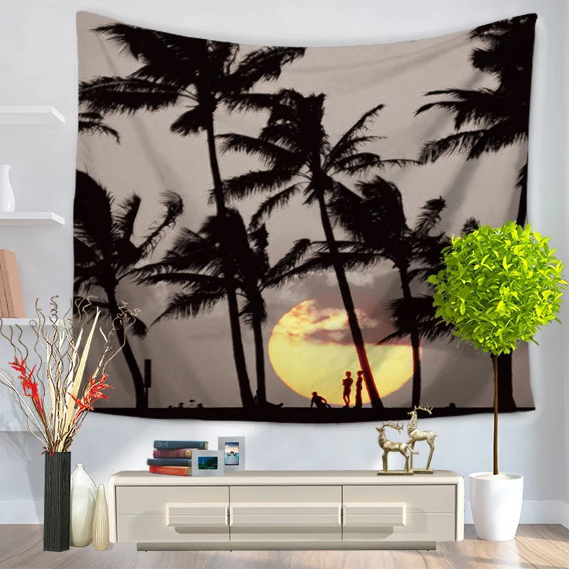 Rubihome стене висит Гобелены 3D Дизайн кокосовое Palm Tree Домашний Декор пляжные Полотенца Пледы Ковры Одеяло палатка путешествия площадку