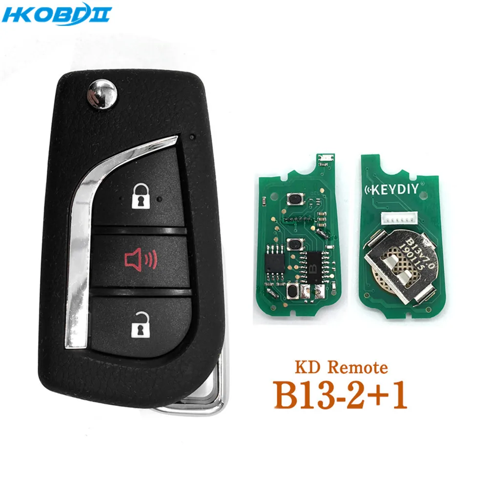 

HKOBDII KEYDIY Original KD B13-2+1 series Remotes For KD900/MINI KD/URG200 Key Programmer B Series Remotes