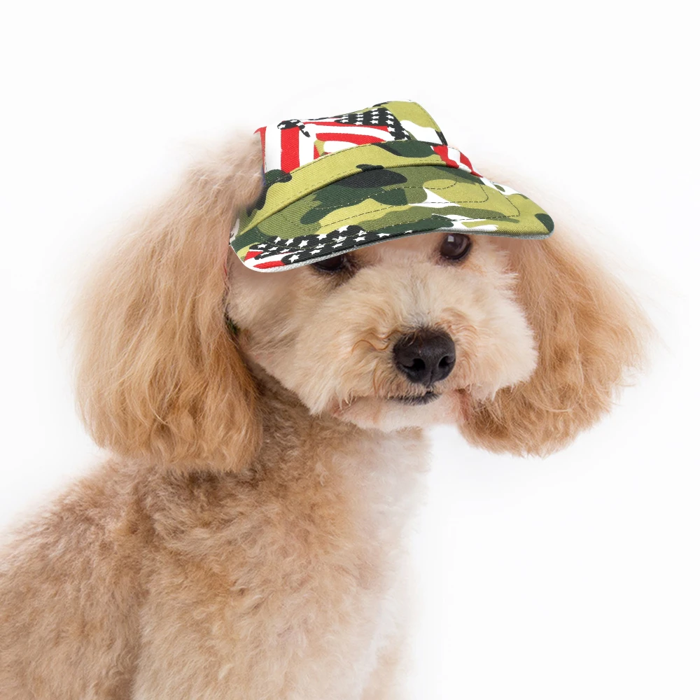 Кепка для собак, летняя парусиновая шапка с отверстиями для ушей, бейсбольная спортивная шапка для собак, щенков, домашних животных