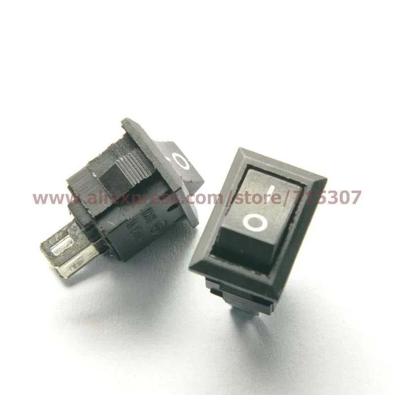 KCD11 on-off 2pins black 14.5MMx10MM 3A 250V(1)