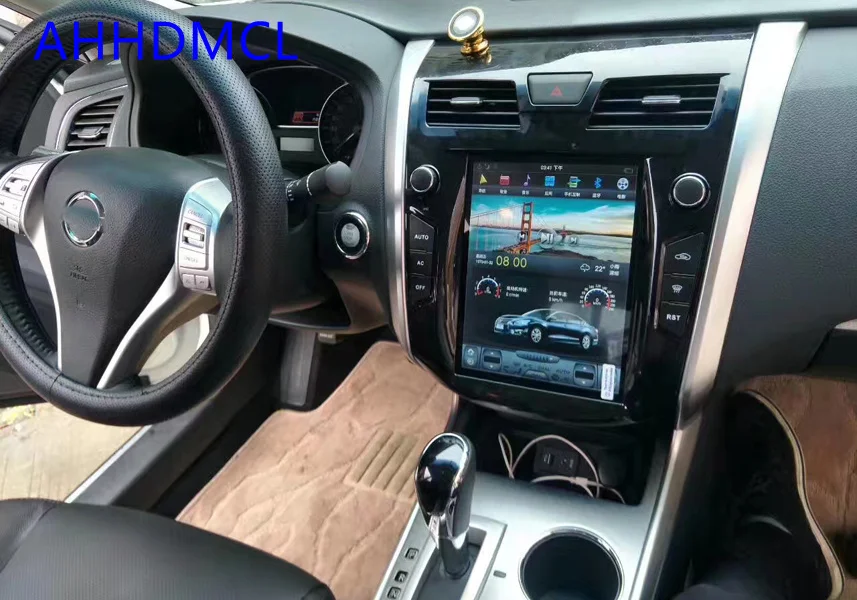 Cheap Car PC PAD Tesla Style Multimedia Player Android 7.1 GPS For Nissan Teana Auto A/C Edition 2013 2014 2015 2016 2017 2018 1