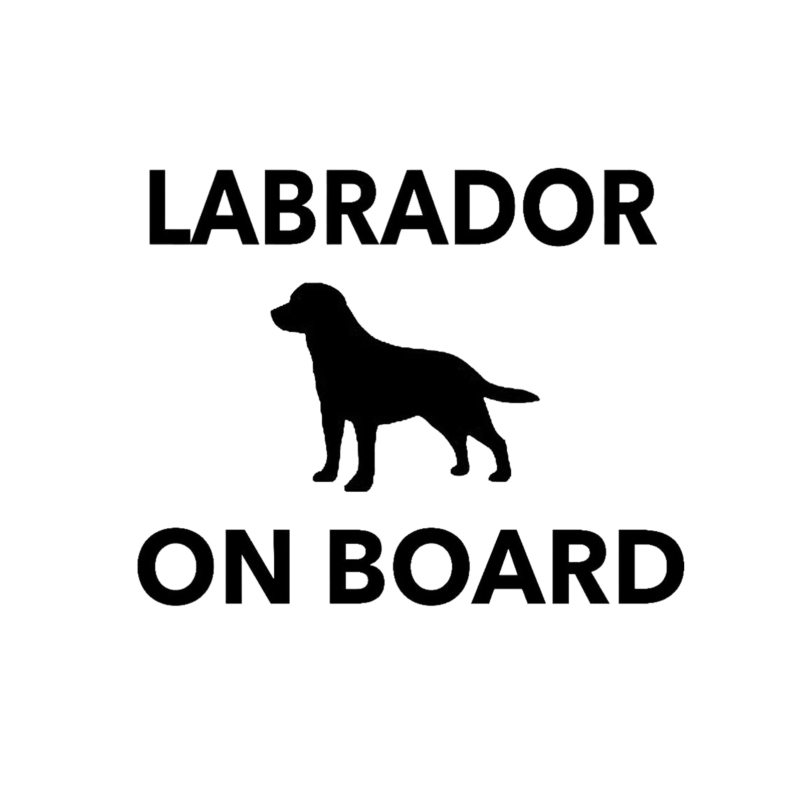 

Labrador On Board Car Bumper Sticker Vinyl Decal Jdm 4x4 Funny Dog