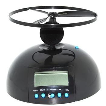 

digital clock alarm clock led plastic with backlight snooze function modern circular flying reloj despertador despertador wekker
