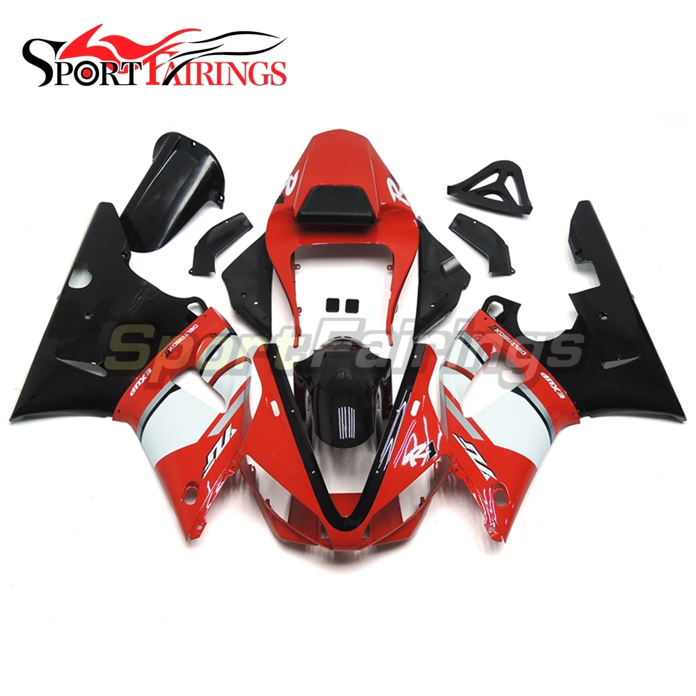 

Complete Fairings For Yamaha YZF R1 2000 2001 YZF-R1 00 01 Injection ABS Plastic Motorcycle Fairing Kit Cowling Red Black White