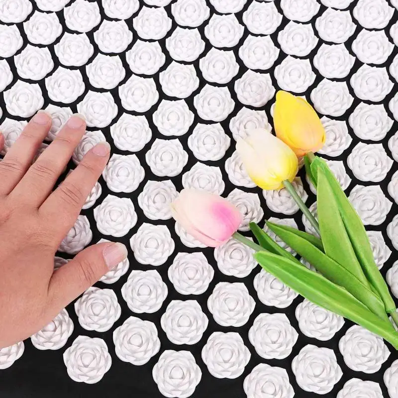 Acupuncture Massage Pad Lotus Needle Prick Acupoint Massager Yoga Mat Cushion for Neck Back Pain Relief Muscle Stress Relax Acupuncture Massage Pad Lotus Needle Prick Acupoint Massager Yoga Mat Cushion for Neck Back Pain Relief Muscle Stress Relax