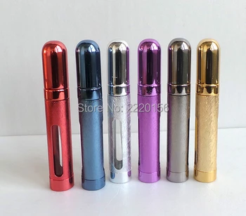 

100PCS/ LOT Perfume Refillable Aluminum Atomizer Mini Spray Empty Bottle 12 ml