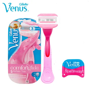 

Gillette Venus Spa Breeze Women Safety Razor Shaving Razor blades for Girls Hair & shaving Removal 1 Holder 2 blades Blades
