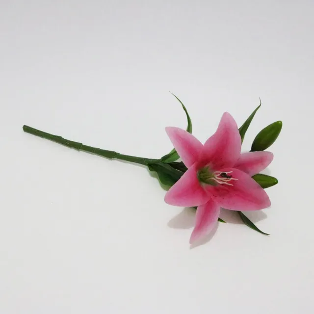 Simulation Plastic Single Artificial Flowers Lily Plastic Flower