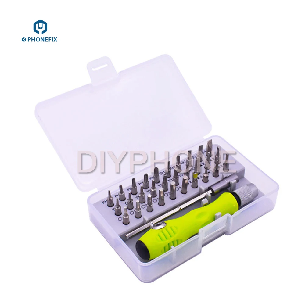 

PHONEFIX 32 in 1 Multi-function Magnetic Screwdrivers Set Mobile Phone Opening Repair Tools Kit for iPhone iPad Samsung
