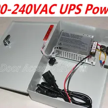100-240 В AC@ 50-60 Гц UPS блок питания+ линии питания для веб-системы контроля доступа, TCP панель контроллера DC12V, 5Amp ток