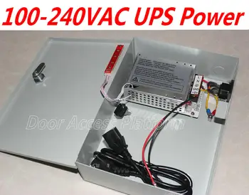 

100-240V AC @50-60HZ UPS Power supply box+Power lines for Web access controller system,TCP controller panel DC12V,5Amp current