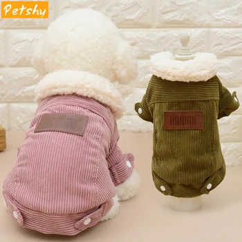 

Petshy Pet Dog Clothes Shirt Winter Autumn Warm Comfortable Bulldog Pugs Chihuahua Dachshund Small Dogs Clothing Coat Jacket