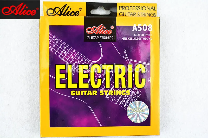 

5 Sets of Alice A508 Electric Guitar Strings 1st-6th Plated Steel Nickel Alloy Wound Strings Free Shippng