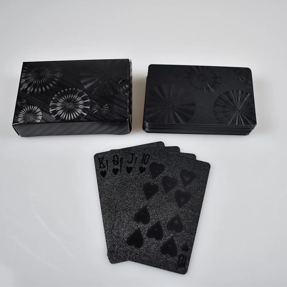 

Fireworks Black Plastic Cards Game Poker Waterproof Playing Cards For Collection