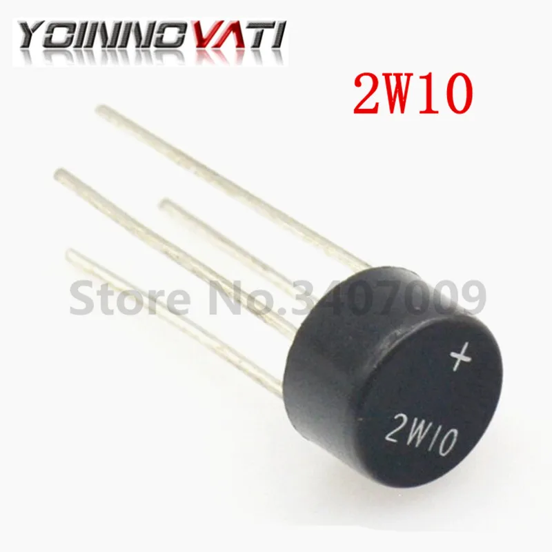 20 шт./лот 2W10 2A 1000V DIP диодный мост выпрямитель 2w10 | Обустройство дома