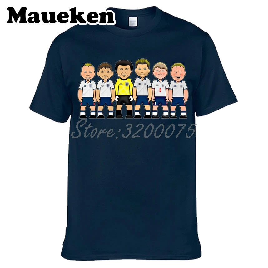 Мужская английская 90-я легенда, Chris Waddle Gazza Stuart Pearce David Platt Gary Lineker Peter Shilton, футболка, футболка, W0522036
