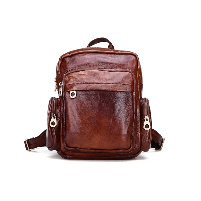 Women Genuine Leather Backpacks Brand Ladies Fashion Backpacks For Teenagers Girls School Bags Real Leather Travel