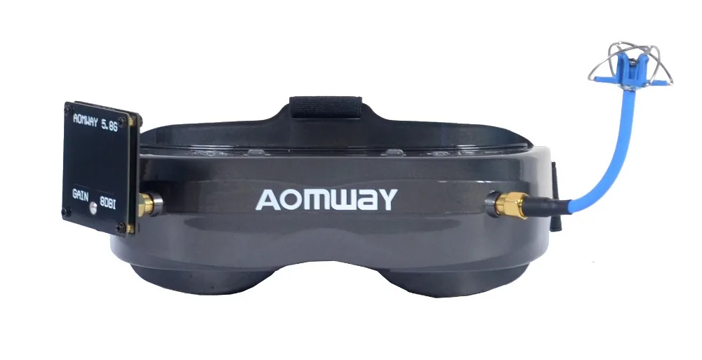 

New Hot Aomway Commander Goggles V2 3D 5.8G 64Ch 1080P 800*600 SVGA FPV Video Headset Support HDMI DVR FOV 45 For RC Model