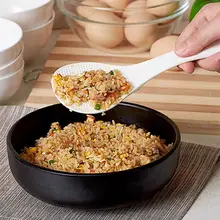 2 шт. пластиковые антипригарные лопатки для риса ложки стоячие ковш в форме сердца ложки с ручкой творческие кухонные приспособления случайный