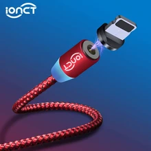 IONCT Магнитный кабель Micro USB кабель нейлоновый магнит Быстрая зарядка для айфона Android шнур для зарядки телефона кабель usb type c провод для зарядки устройство кабель Microusb магнитная зарядка