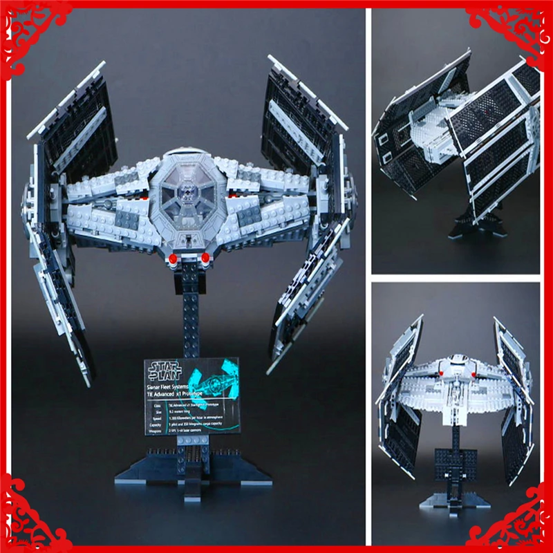 

LEPIN 05055 Star Wars Vader TIE Advanced Fighter Building Block Compatible Legoe 1212Pcs Toys For Children