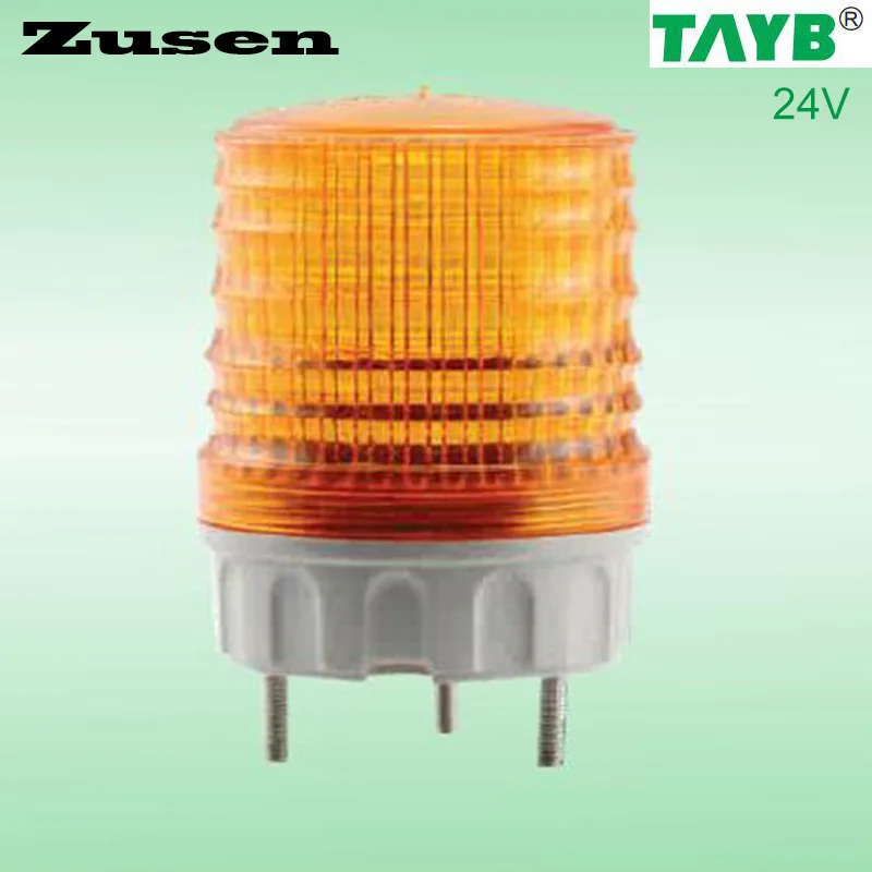 Zusen TB5051 24V желтый светодиодный сигнальная лампа Предупреждение светильник светодиодный маленький мигающий светильник