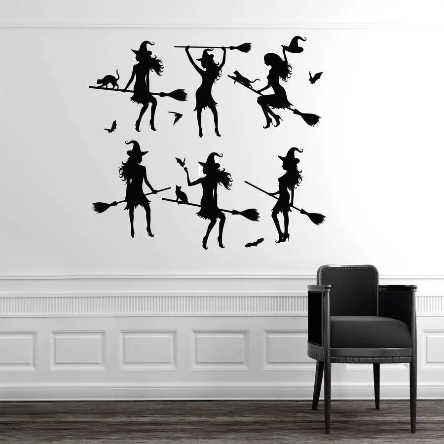 Buy Halloween Witches Wall Stickers Living Room Wall