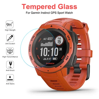 

Protective Film Clear Guard Protection Tempered Glass For Garmin Instinct GPS Sport Watch Smartwatch Screen Protector Cover