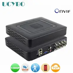 Видеонаблюдения Мини DVR NVR 4CH 8 каналов 1080N AHDNH AHD DVR Сетевой Видео рекордер Onvif NVR для 1080 P 720 P AHD IP камера