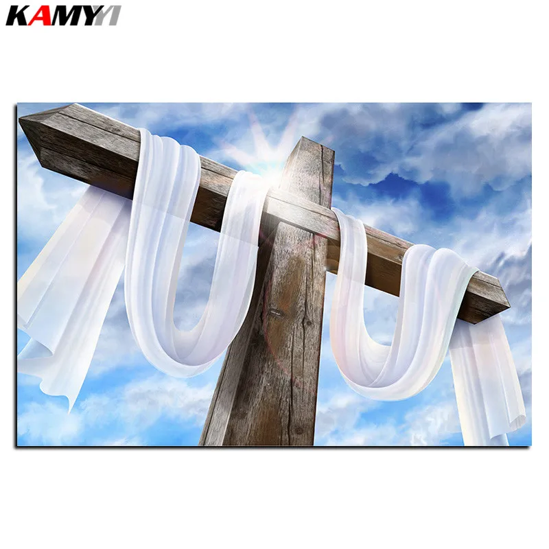 

5D Diy diamond painting cross stitch "The cross" Full Square Diamond embroidery Needlework Rhinestone Mosaic Crafts B617