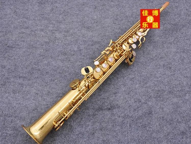 Straight soprano Sax YANAGISAWA S901 B flat tenor sax musical instrument electrophoresis gold professional playing free shipping