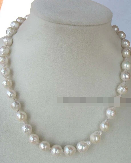 

~~ 11.25 freshwater pearl reborn keshi white necklace 17" Discount 35%
